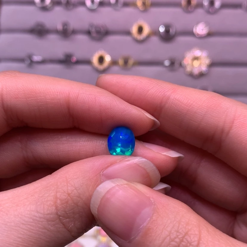 【闪购商品】欧泊戒指款式银S925镶嵌-*-