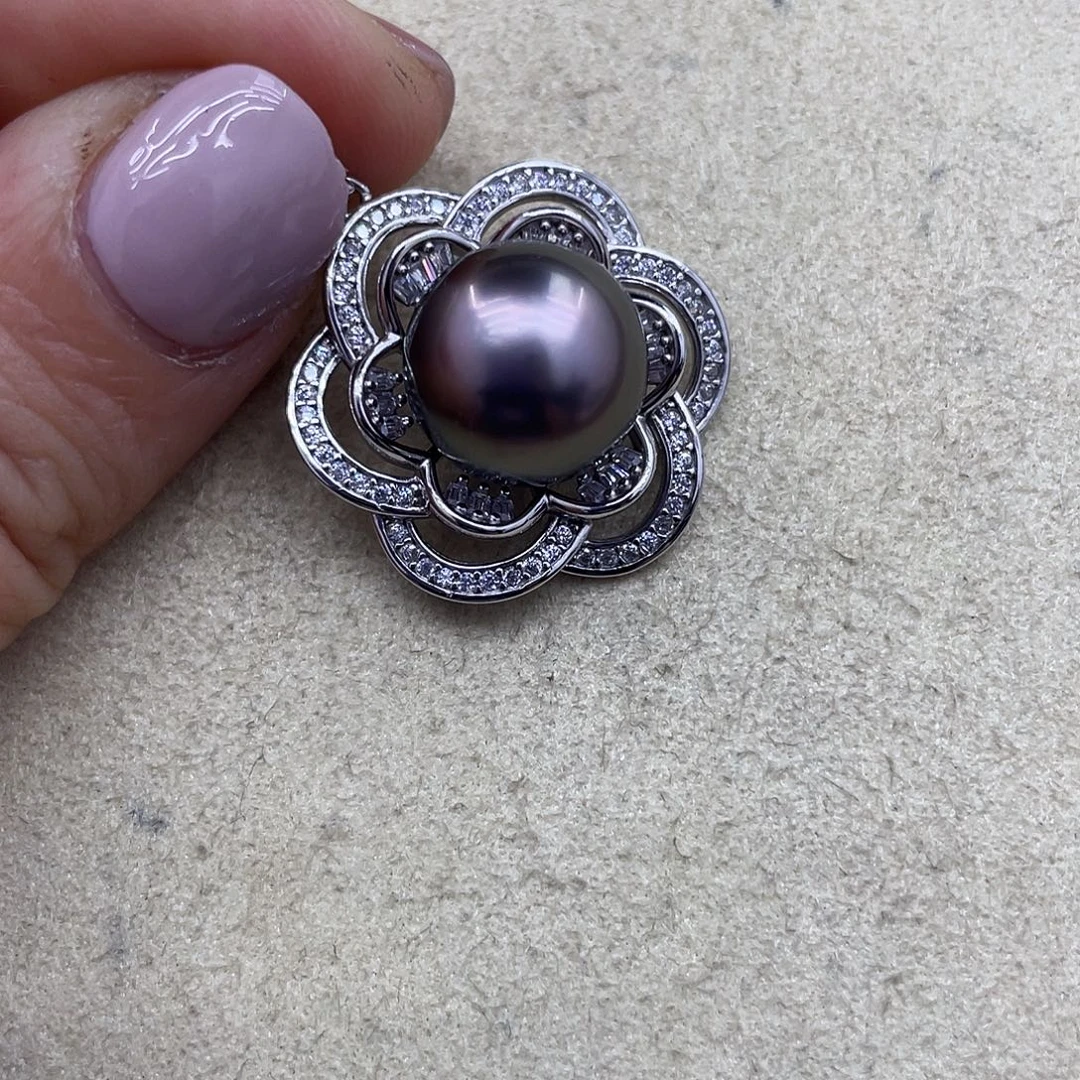 手绳银S925镶嵌海水珍珠