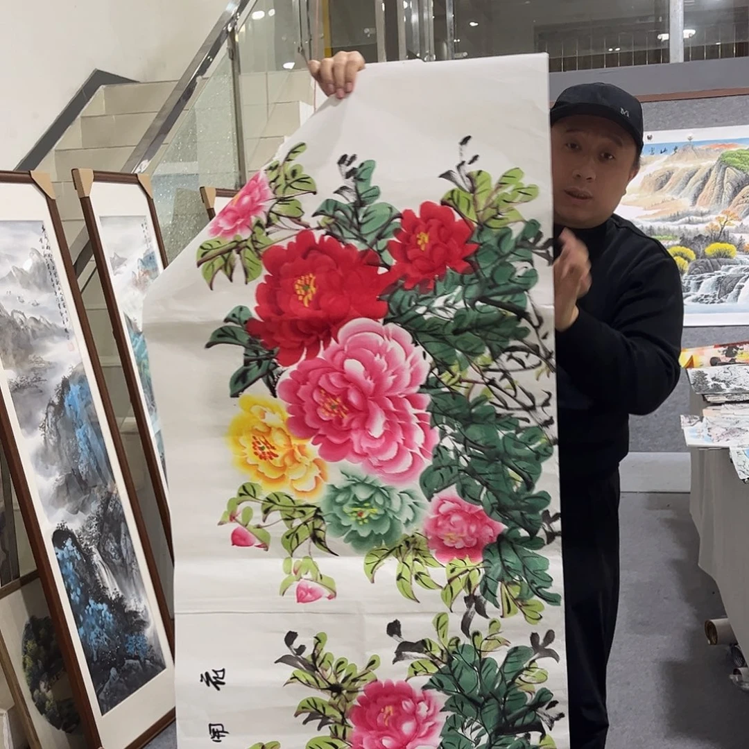 国画TH精品国画作品微瑕