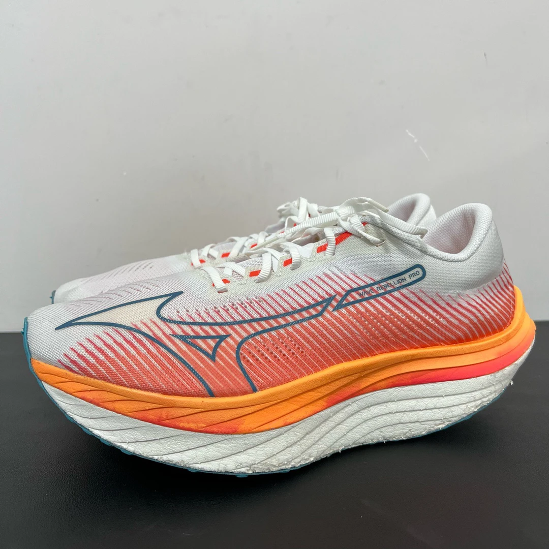 90新  46码/Mizuno美津浓 WAVE REBELLION 跑鞋/鞋底瑕疵/无原盒