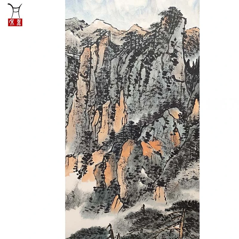 B1021山水立轴67x45/2.7平尺