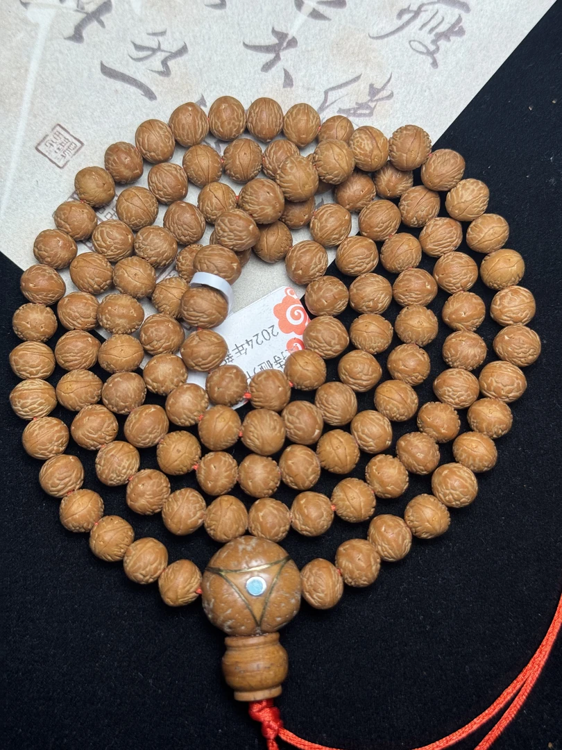 【顶凤国产凤眼】酸枣核菩提108脖挂文玩佛珠高油高密全品无暇不修