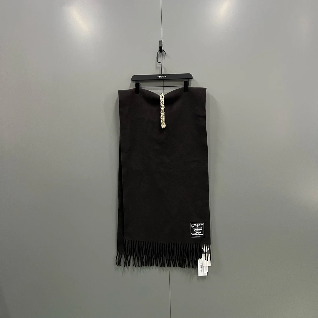 未使用 maje tt6 Y/PROJECT 贴标流苏围巾 均码/全新/015927