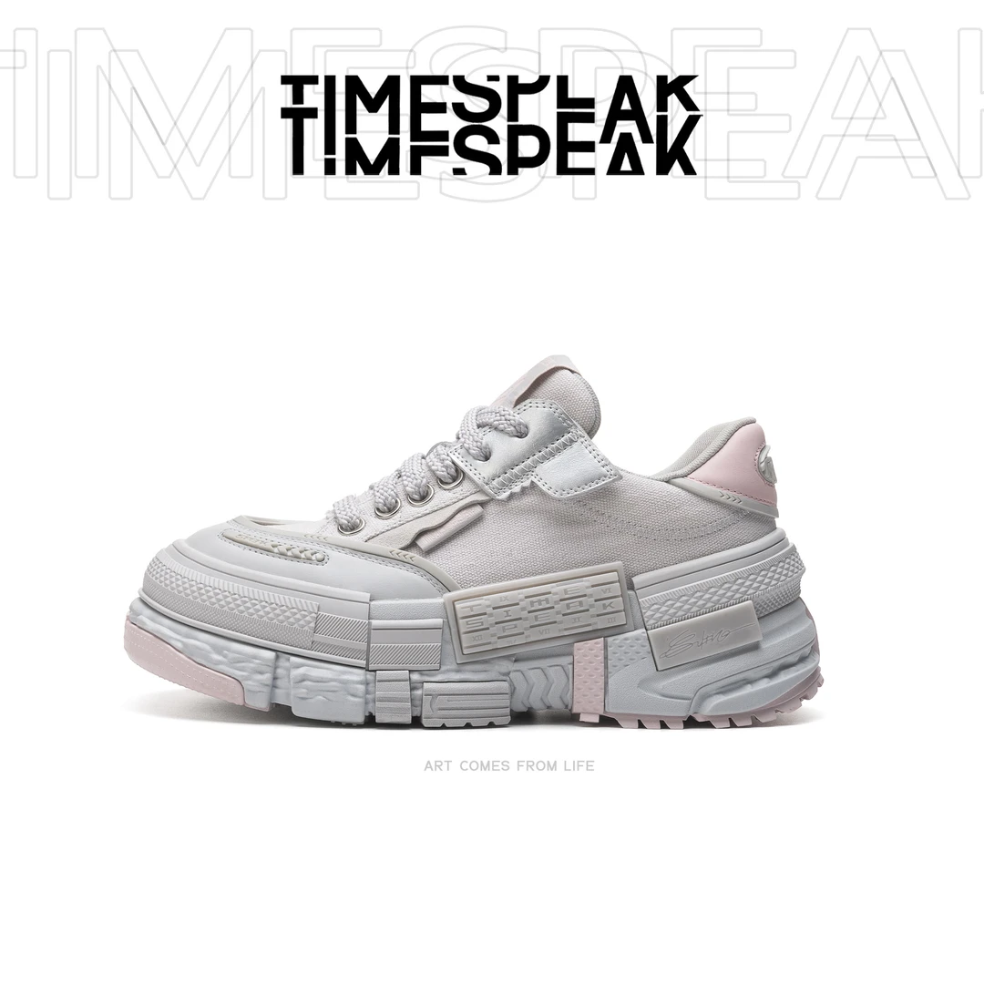TIMESPEAK【周深陆虎同款】【特惠】回溯系列复古透气增高情侣帆布鞋