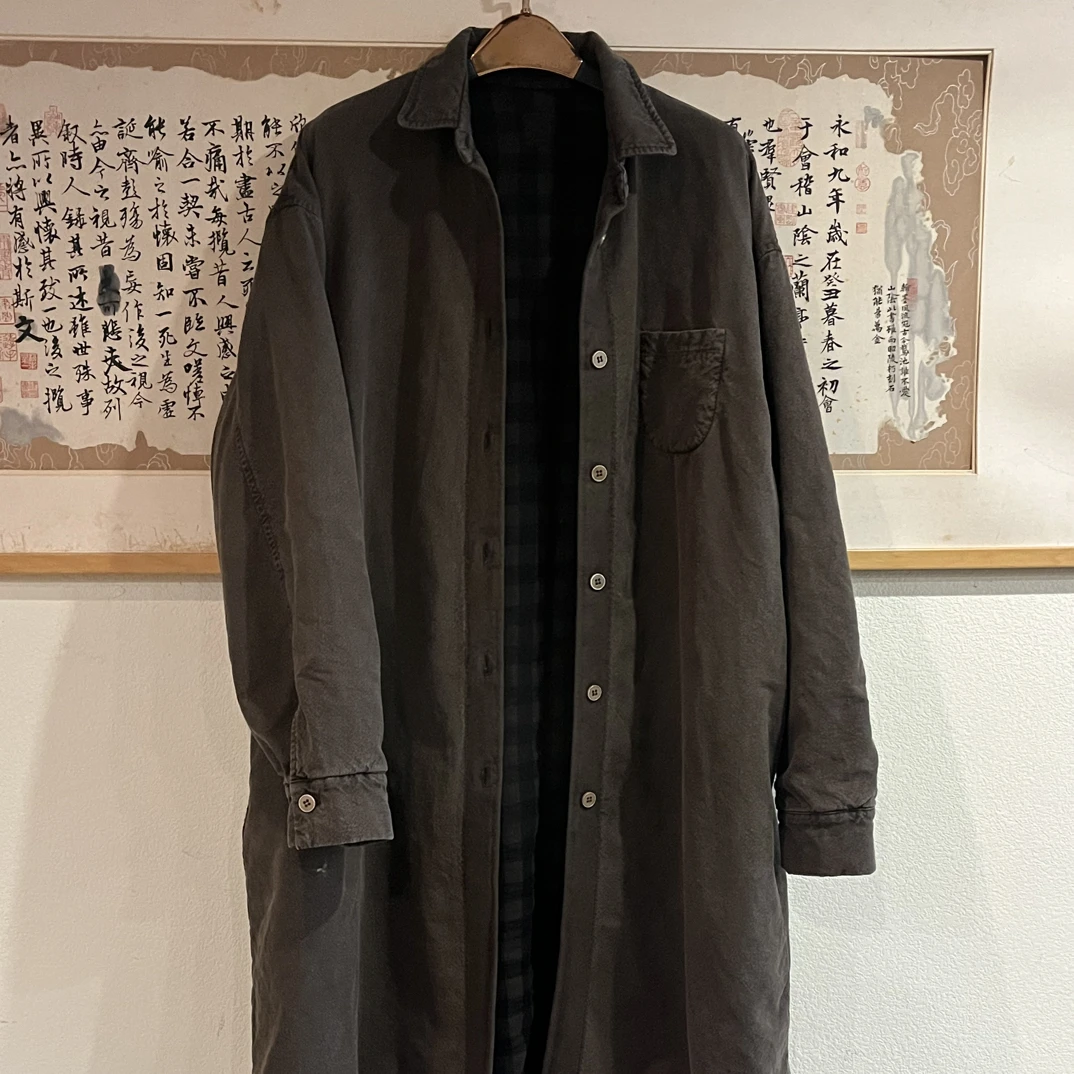 左岸迷香（太阳店）中长加衬衬衫休闲百搭保暖文艺风格