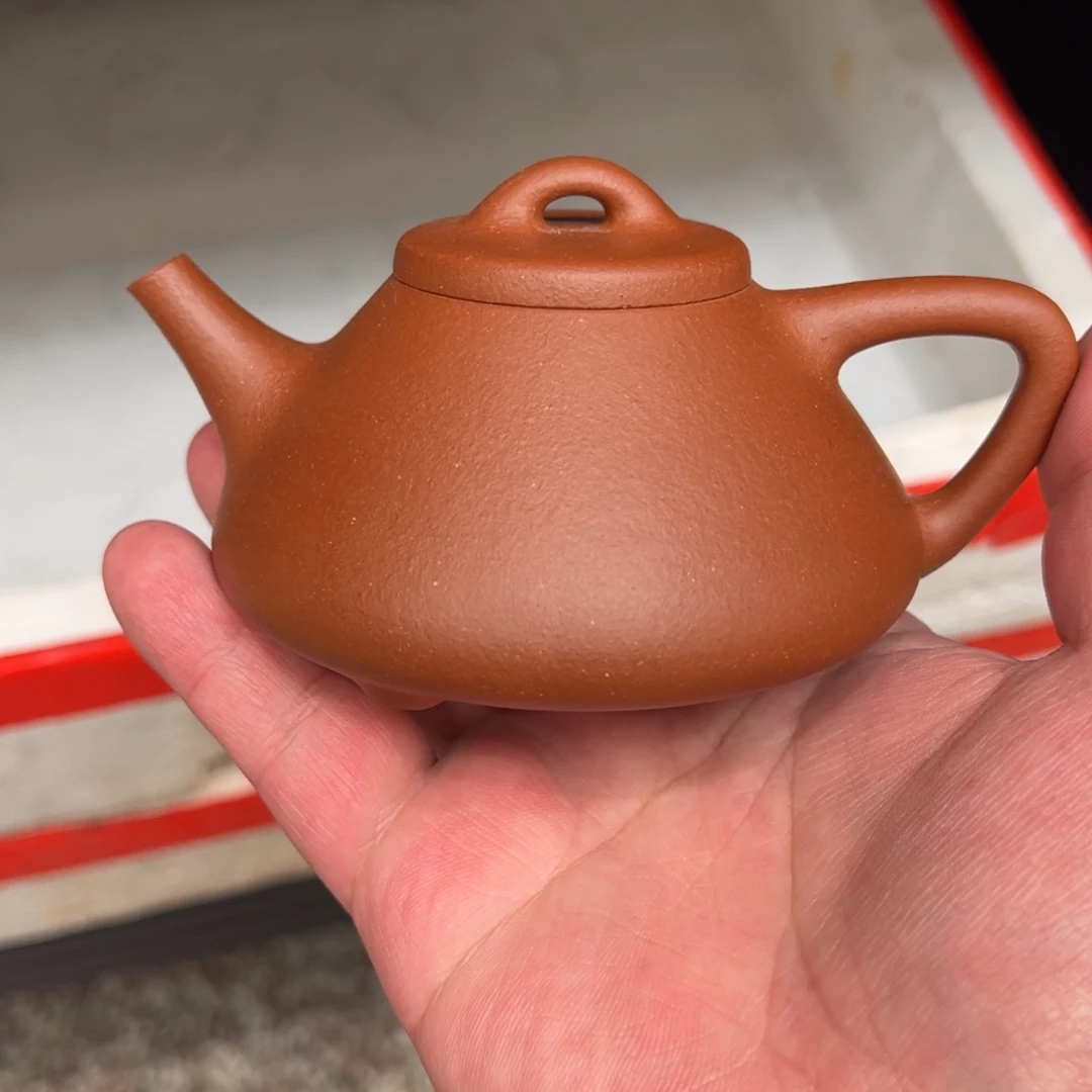 紫砂茶壶微瑕150cc红降坡子冶