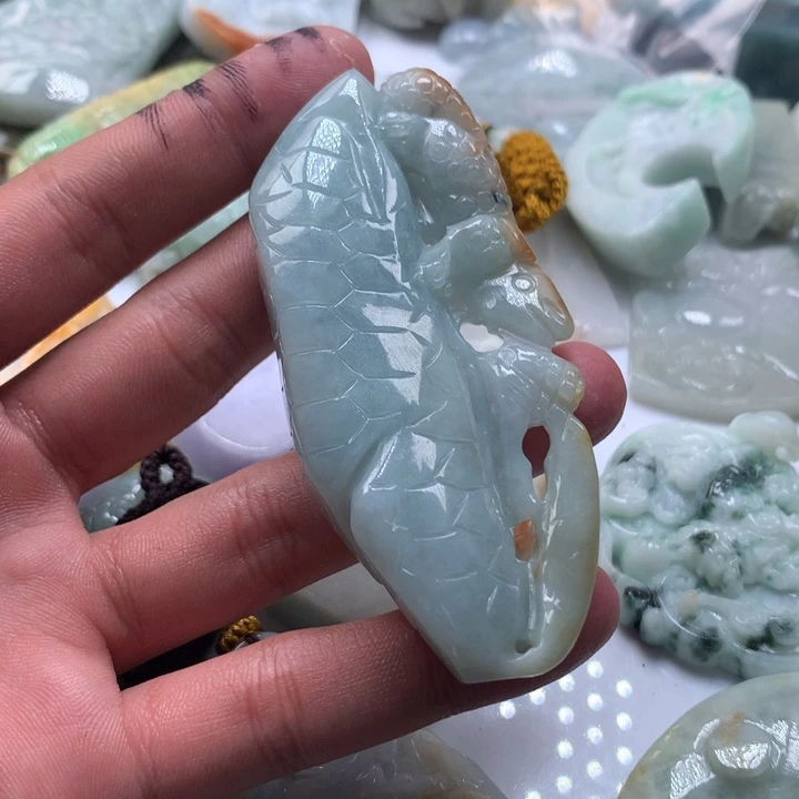 颈饰未镶嵌翡翠保真天然a货翡翠
