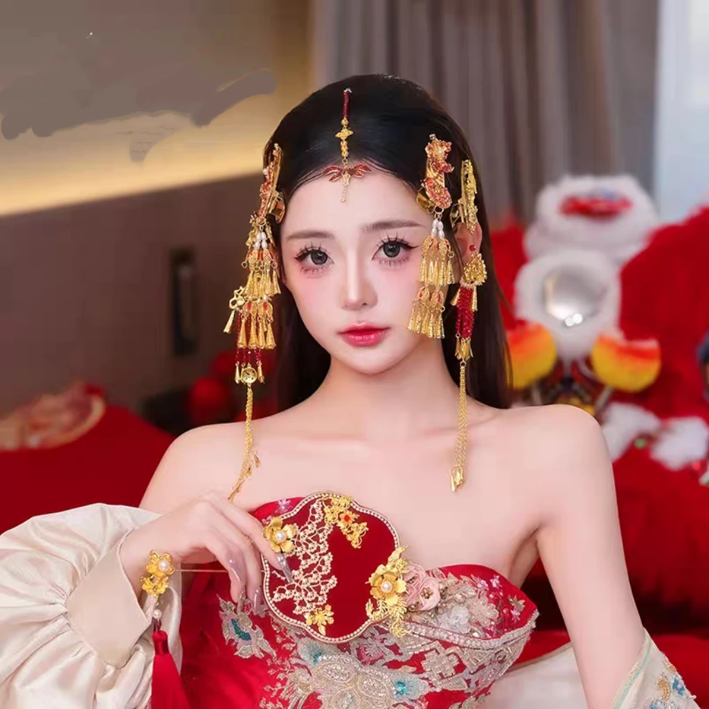 新娘新品发饰0877大红色眉心坠