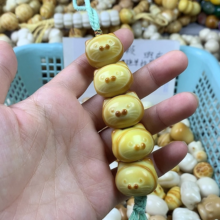菩提根/象牙果手串象牙果海豹猫瑕疵 不退不换