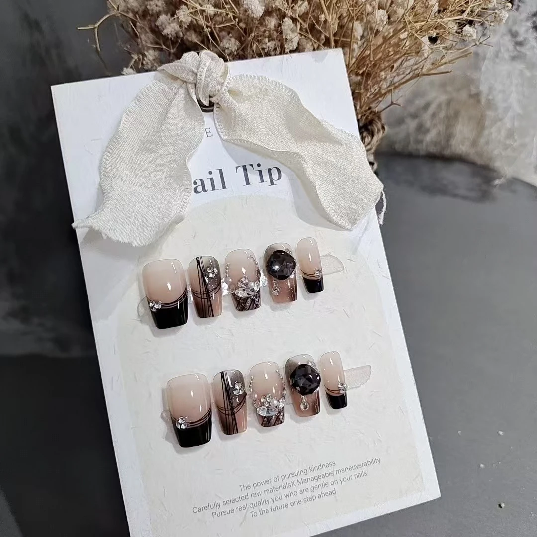 [墨染烟岚]甜酷风辣妹高级感御姐约会秋冬显白气质穿戴甲手指甲