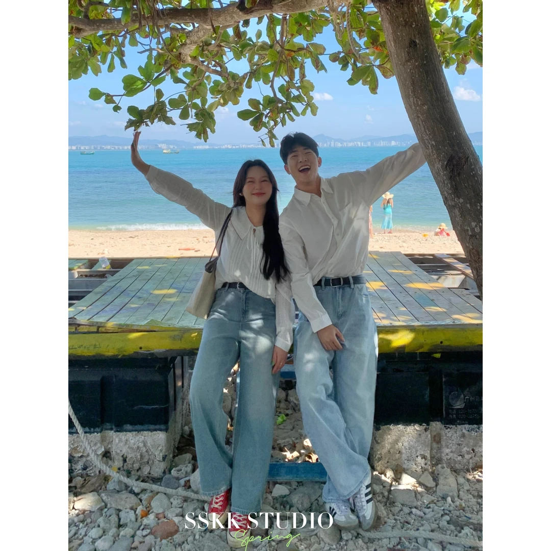 KMZY/KMZY山_山屿你【城市漫步】微胖女装韩版秋冬明线设计感牛仔裤