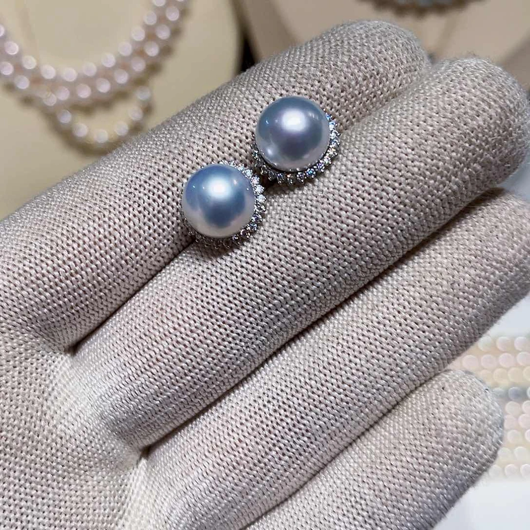 未镶嵌海水珍珠耳饰E****雯