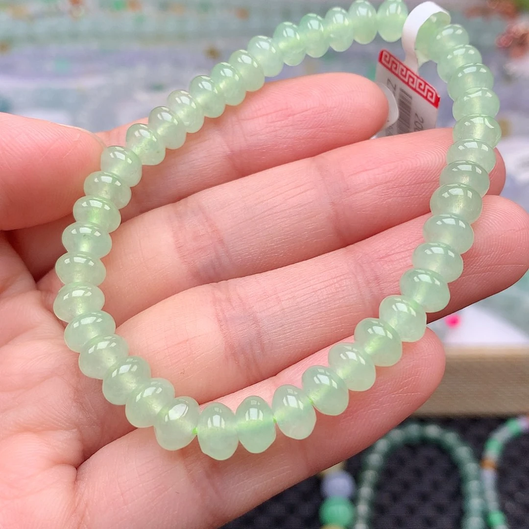 翡翠手链未镶嵌翡翠卡6.5