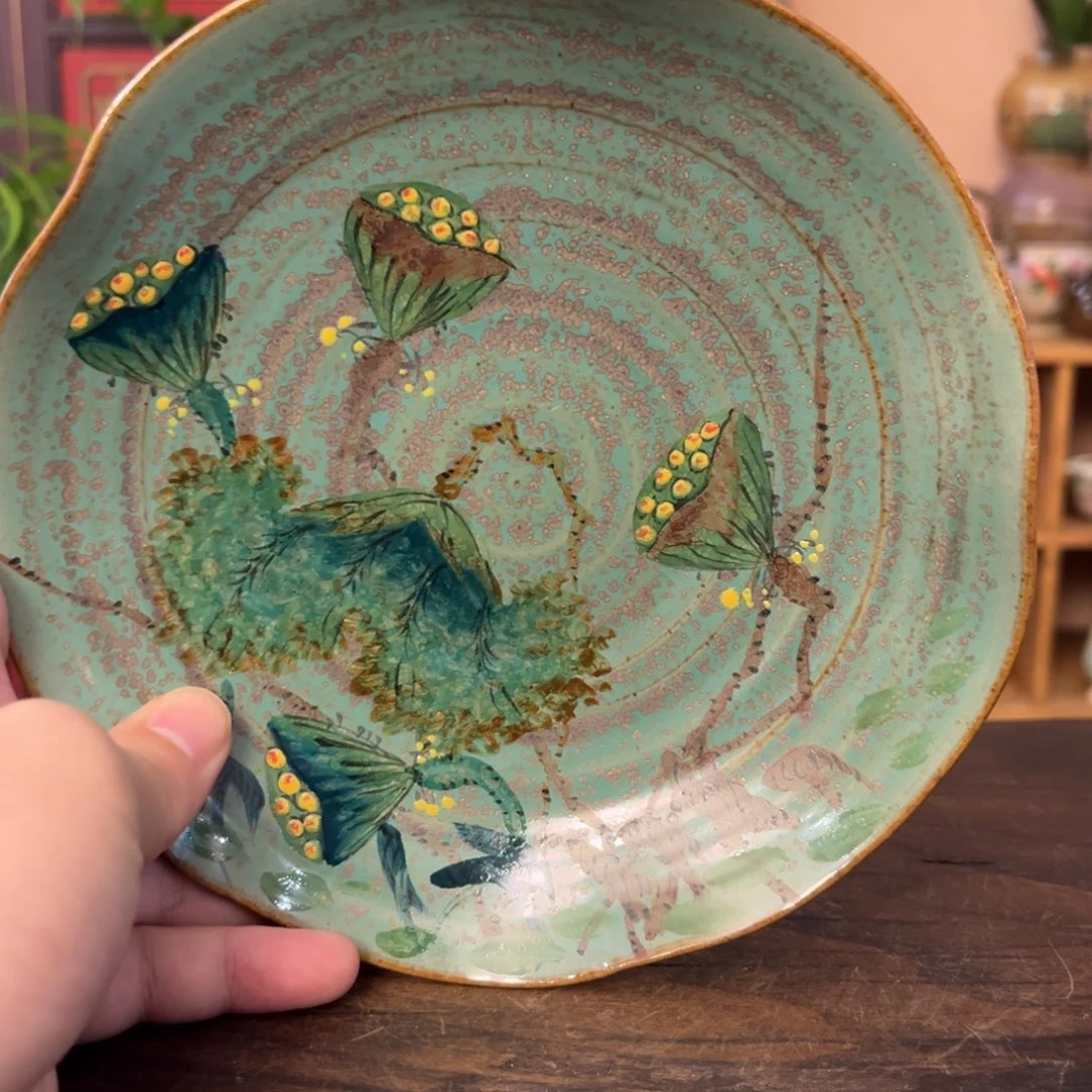 柴烧手工手绘陶瓷