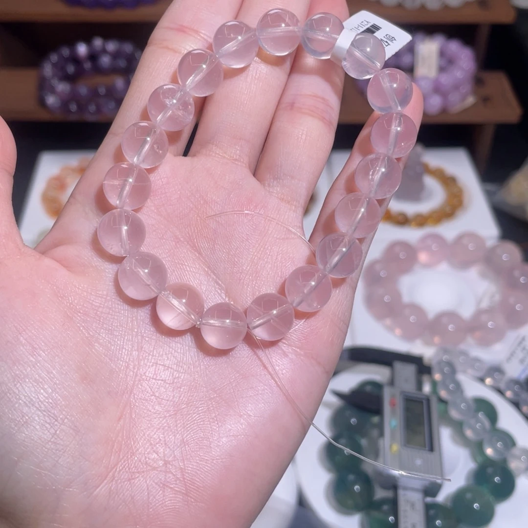 【闪购商品】水晶手串未镶嵌马粉水蜜桃10.2