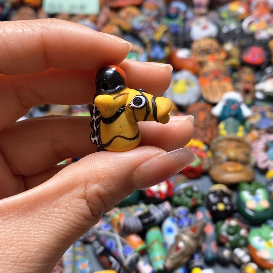 琉璃颈饰印度尼西亚斑马头