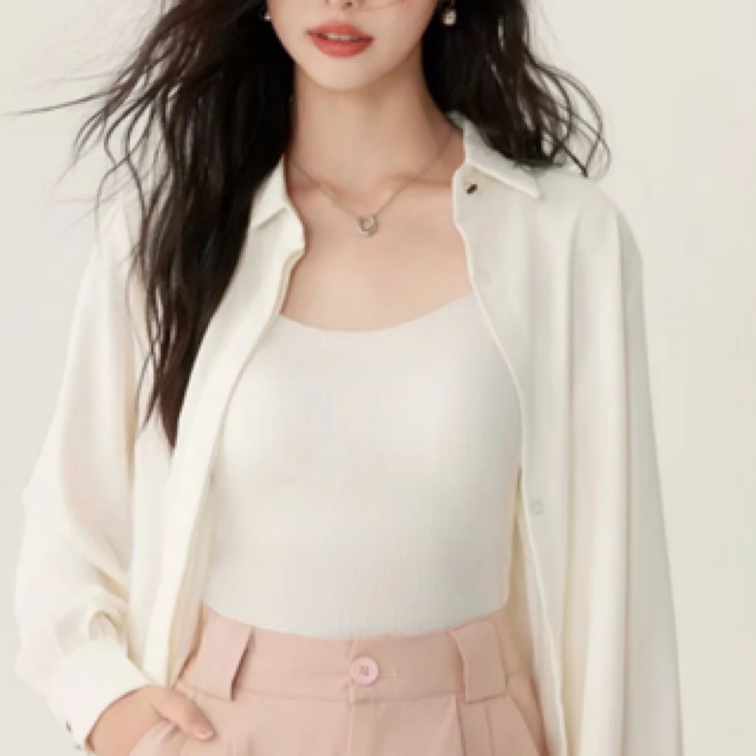 轻奢修身显瘦吊带背心无痕弹力遮副乳夏季内搭打底上衣美背