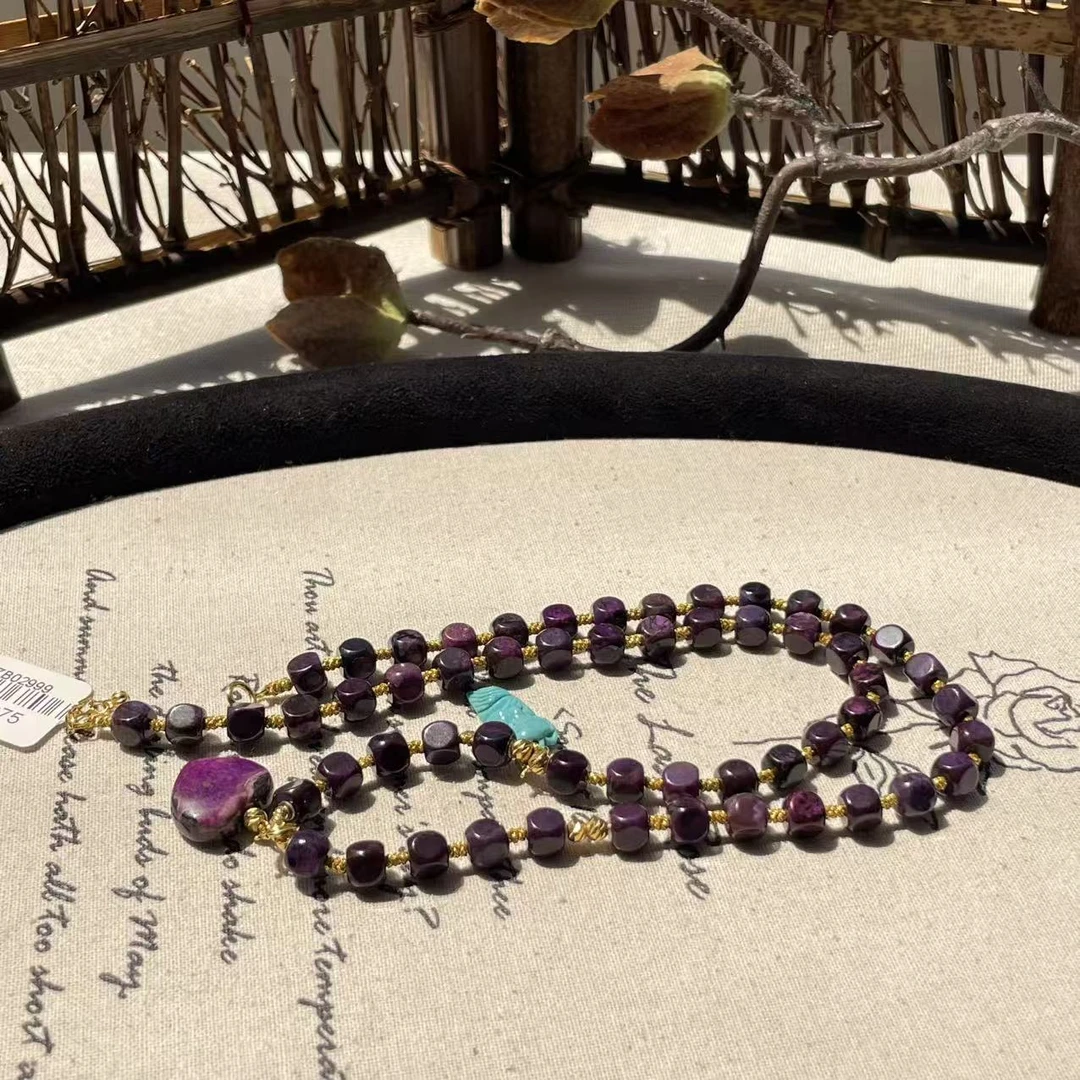 舒俱来帝王紫魔方微塔链18k/45cm/AZB6713锦绣