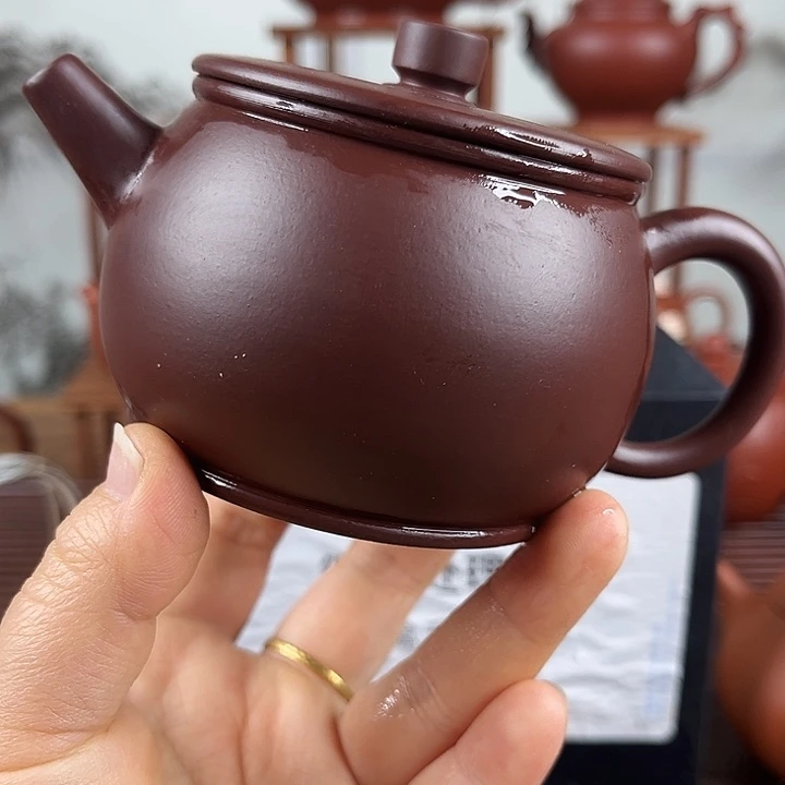 金***猫紫砂茶壶微瑕处理