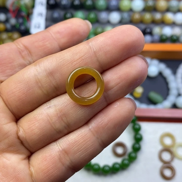 和田玉糖甜甜圈未镶嵌雯*