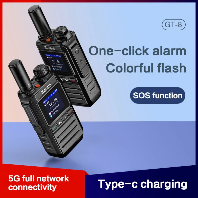 【买一送一】海外版5000公里对讲机酒店餐饮工地办公户外自驾游手台