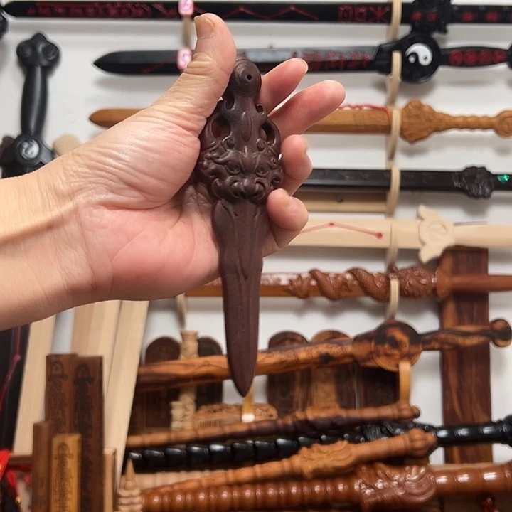 林***哥桃木15厘米睚眦剑