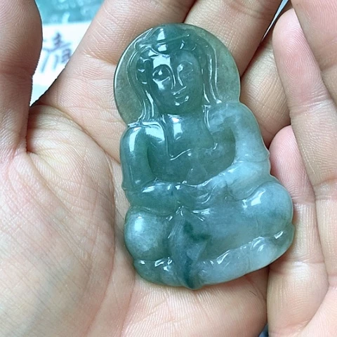 翡翠颈饰未镶嵌天然缅甸翡翠a货