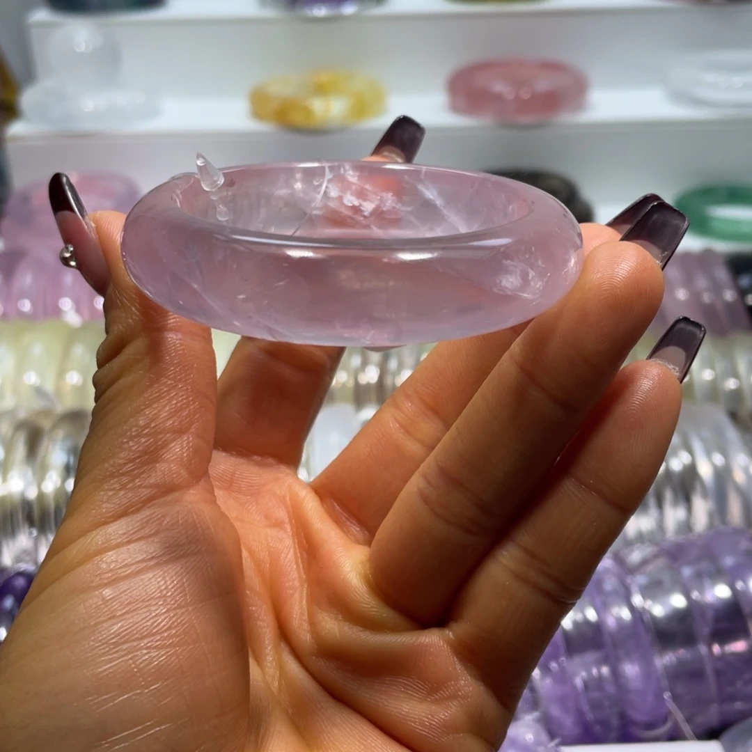 水晶手镯54圈口16号未镶嵌