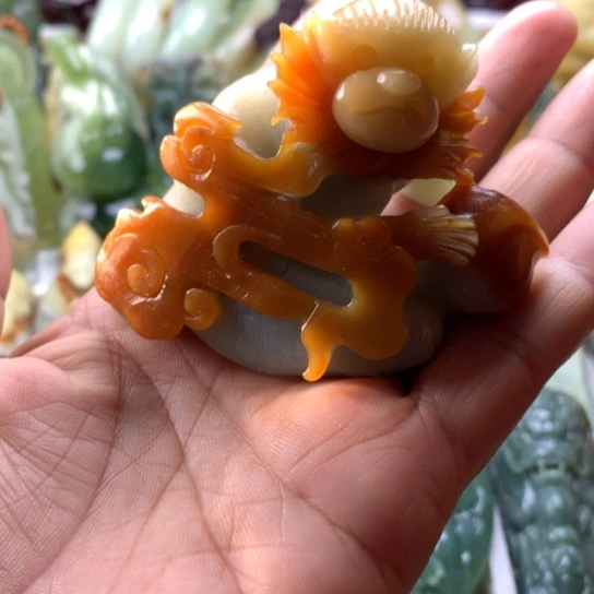 蛇纹石玉未镶嵌岫玉手把件