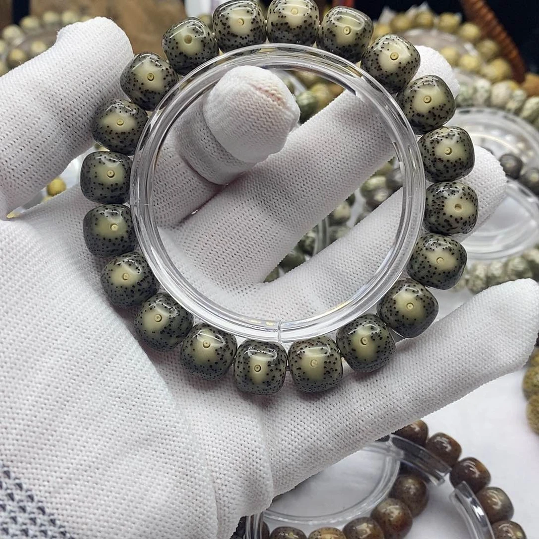 手串星月菩提绿背大眼睛a6