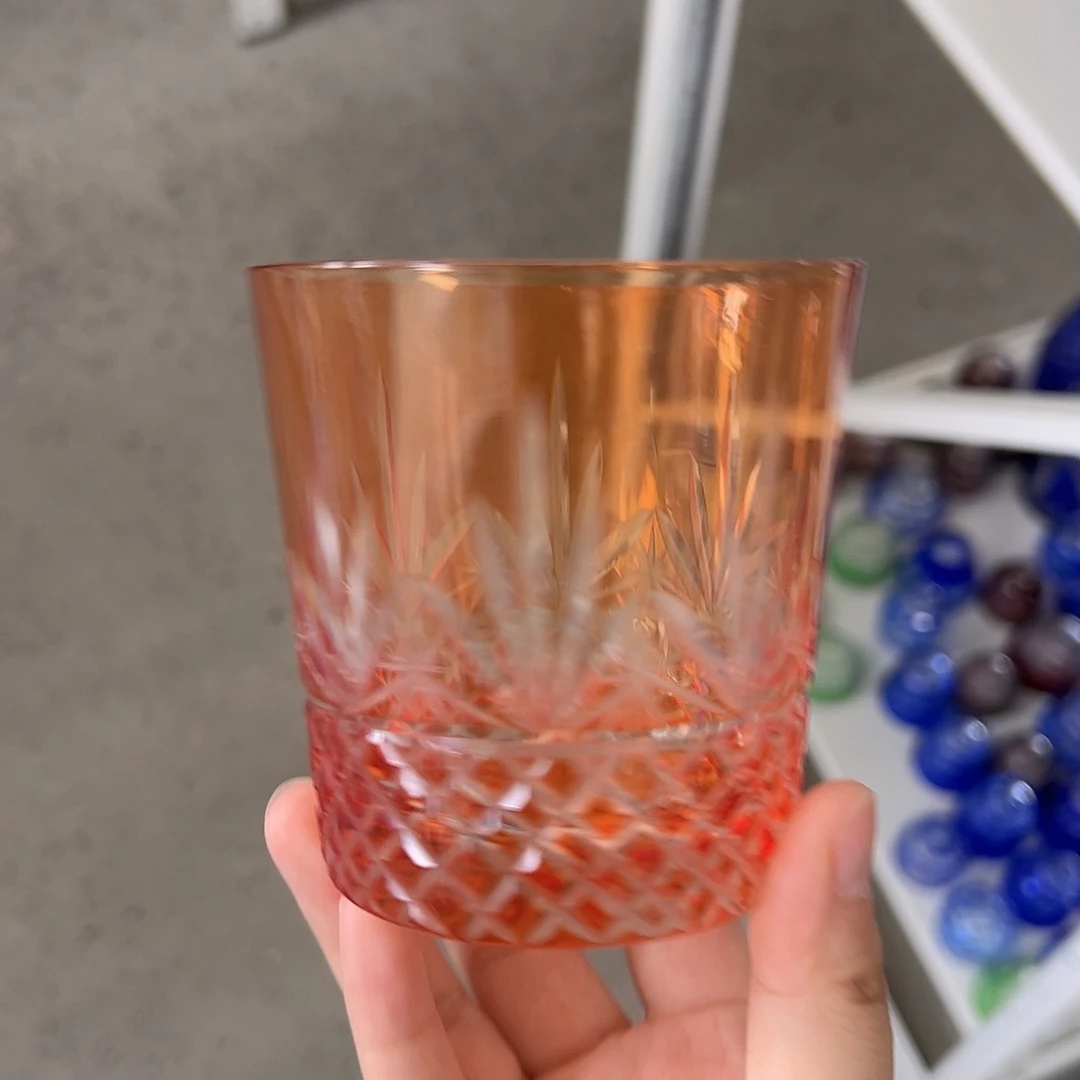 水晶玻璃高脚款微瑕一个