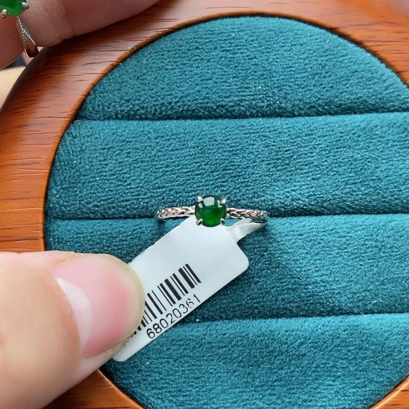 【闪购商品】翡翠戒指银S925镶嵌祉**茂兮兮