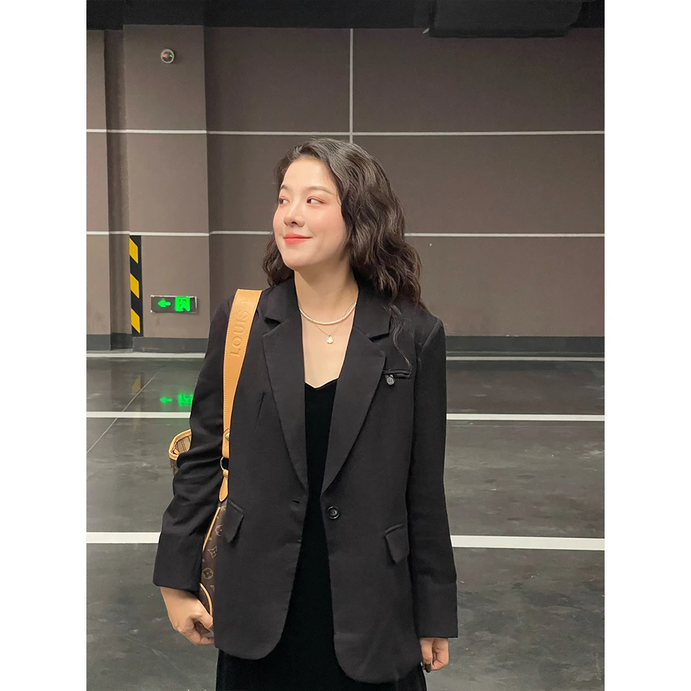 WenWen小个子2025韩版早秋薄款气质西装百搭时尚外套4260