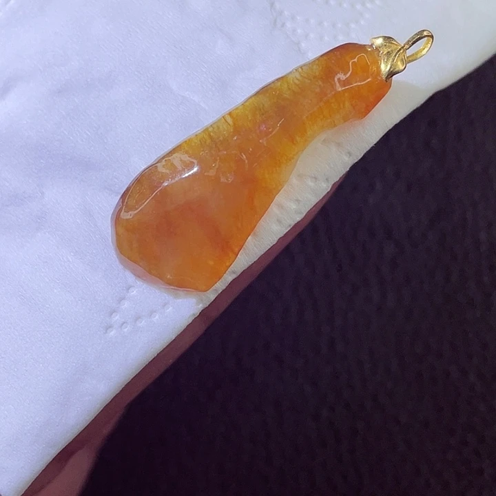 颈饰18K金镶嵌翡翠翡翠