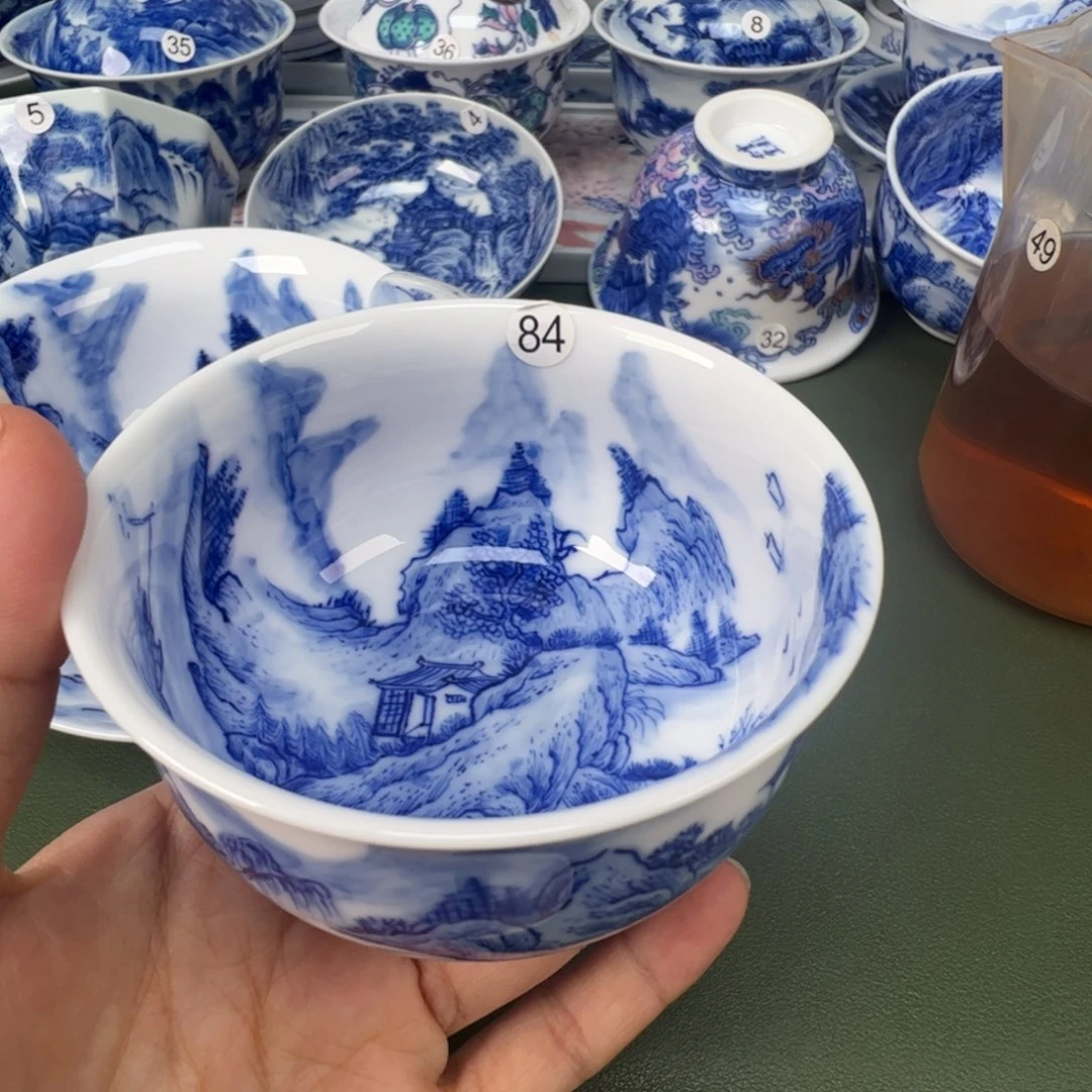 景德镇纯手工纯手绘茶具木木84