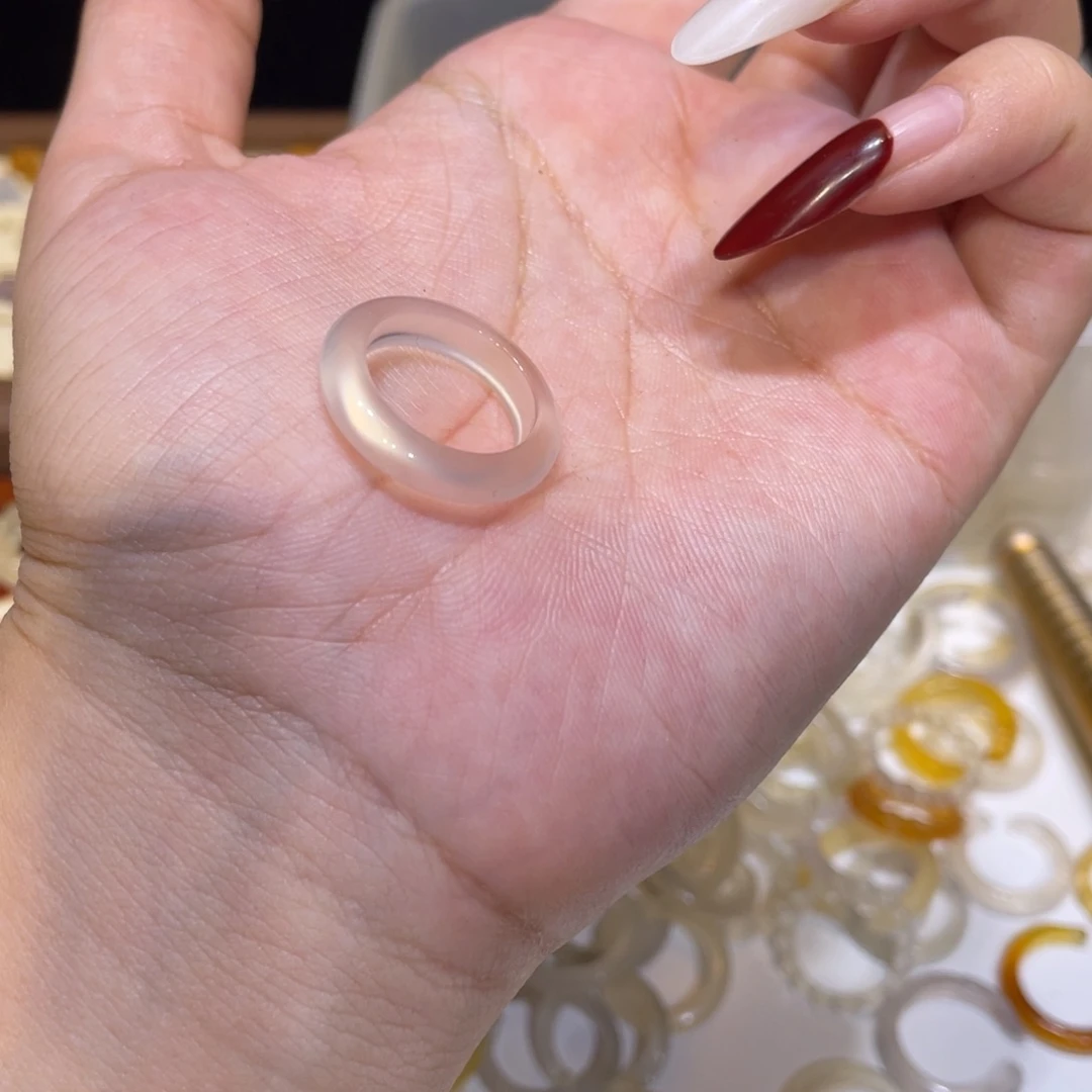 玛瑙/玉髓未镶嵌戒指57号港10