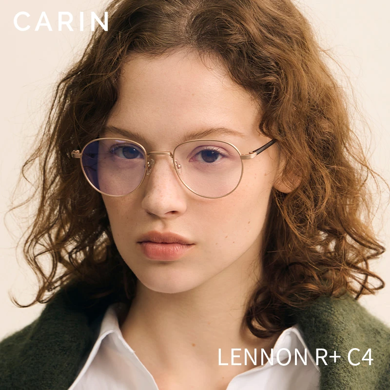 保税仓发货LENNON R+ 腿腿镜韩日系高级感素颜纯钛圆框近视镜框