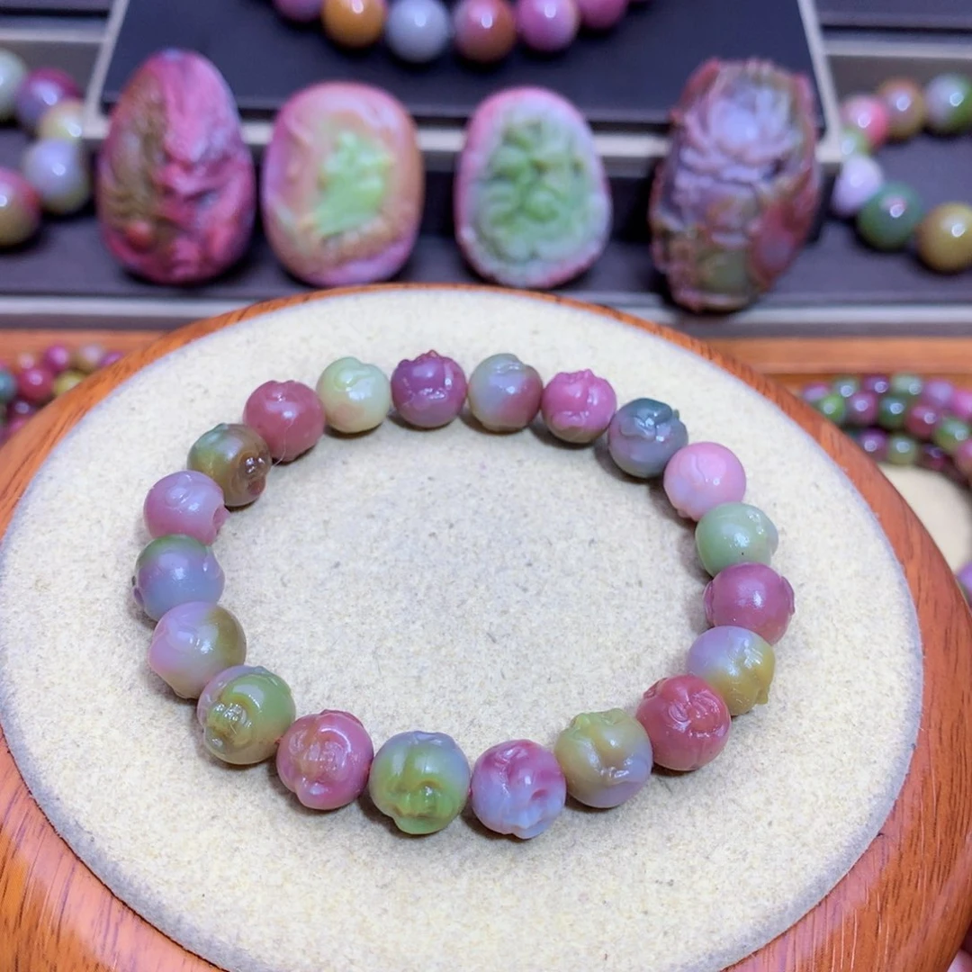 玛瑙手链未镶嵌盐源