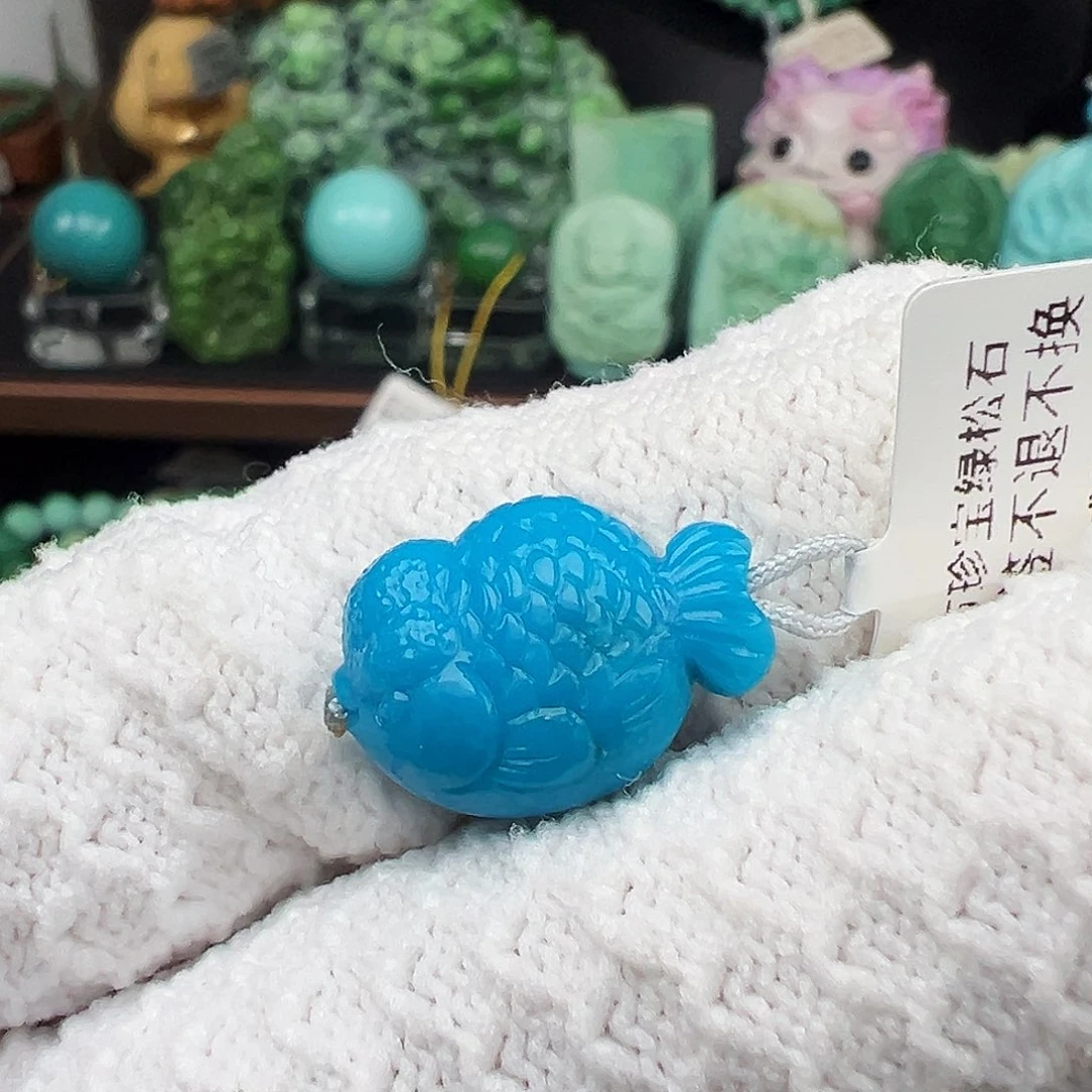 绿松石未镶嵌绿松石主播璐璐