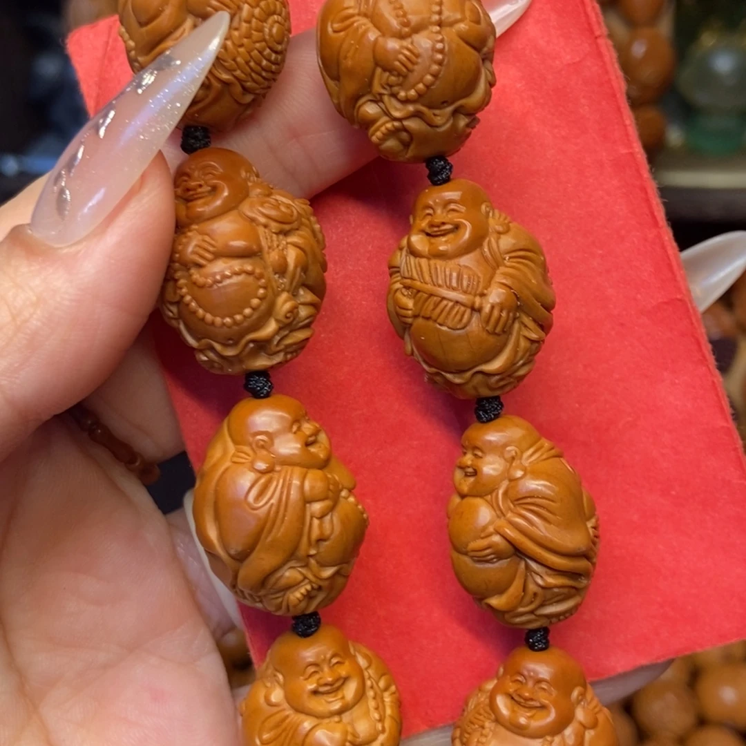 橄榄核手串/手链瑞兽弥勒铁核2.0