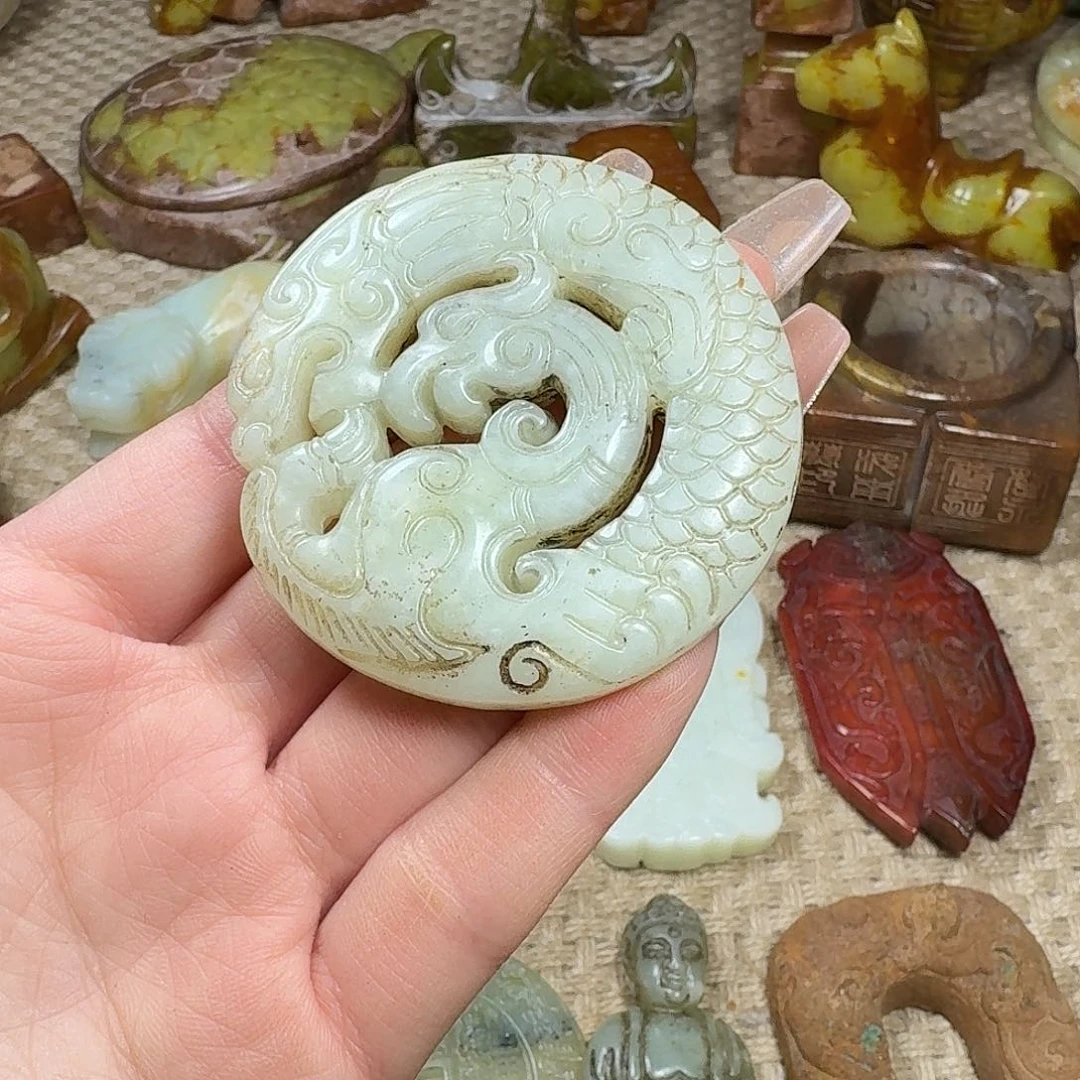 白玉菩提吊坠挂件