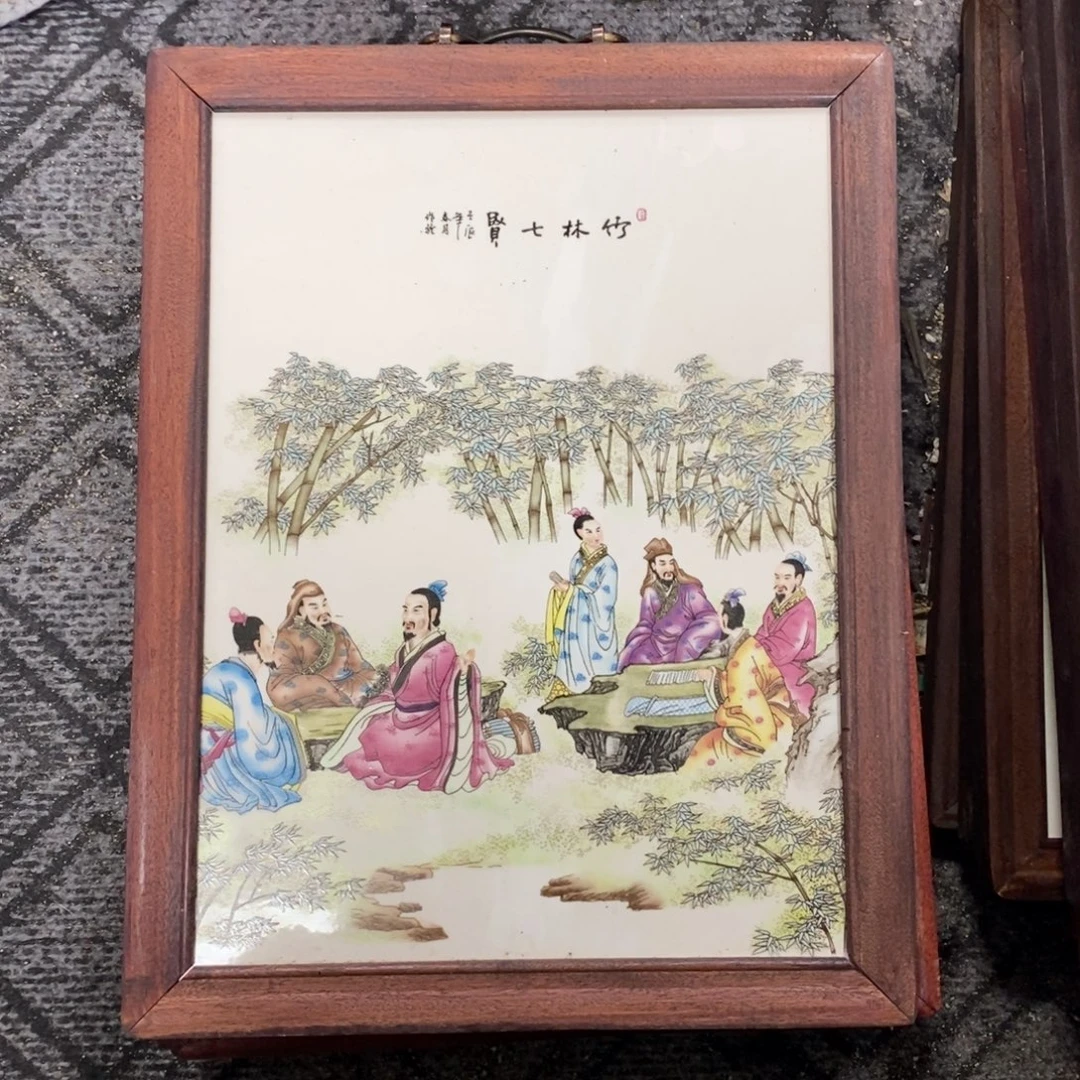 瓷37*28 景德镇瓷板画柴窑烧制