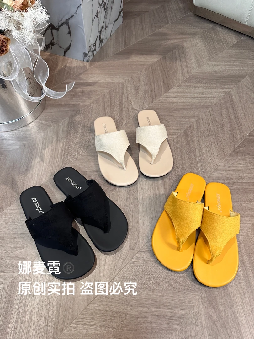 【麦霓严选】人字拖平底休闲防滑方头拖鞋