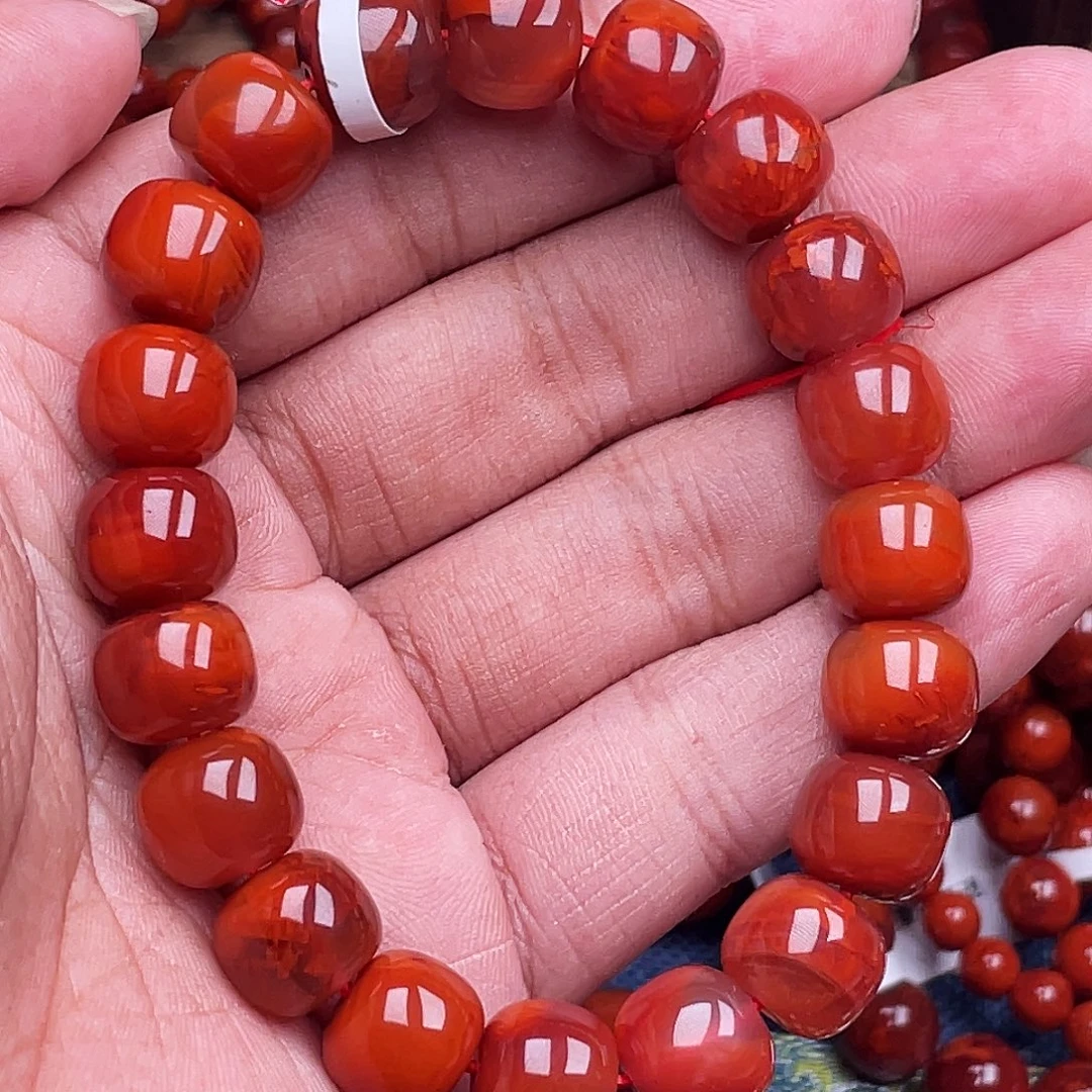 南红玛瑙未镶嵌手链南红瓦西卡11老型