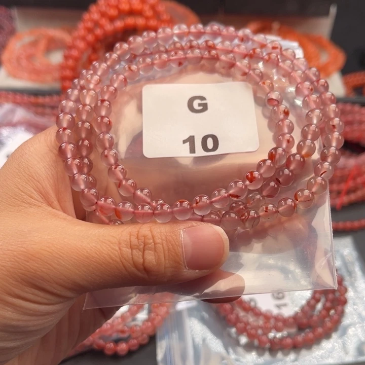 南红玛瑙未镶嵌多样性发货默认微瑕称重6mm