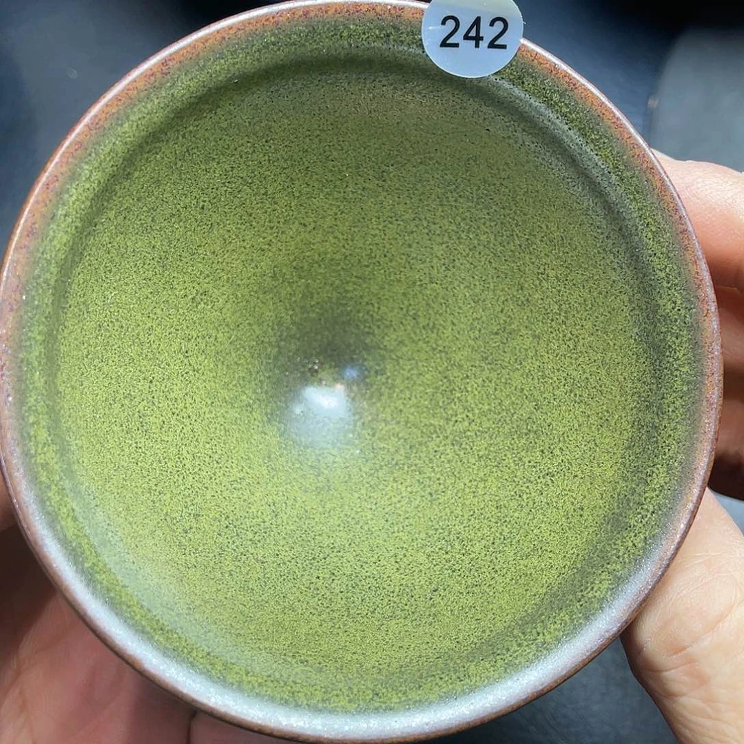 茶盏龙窑柴烧茶叶末束口器型