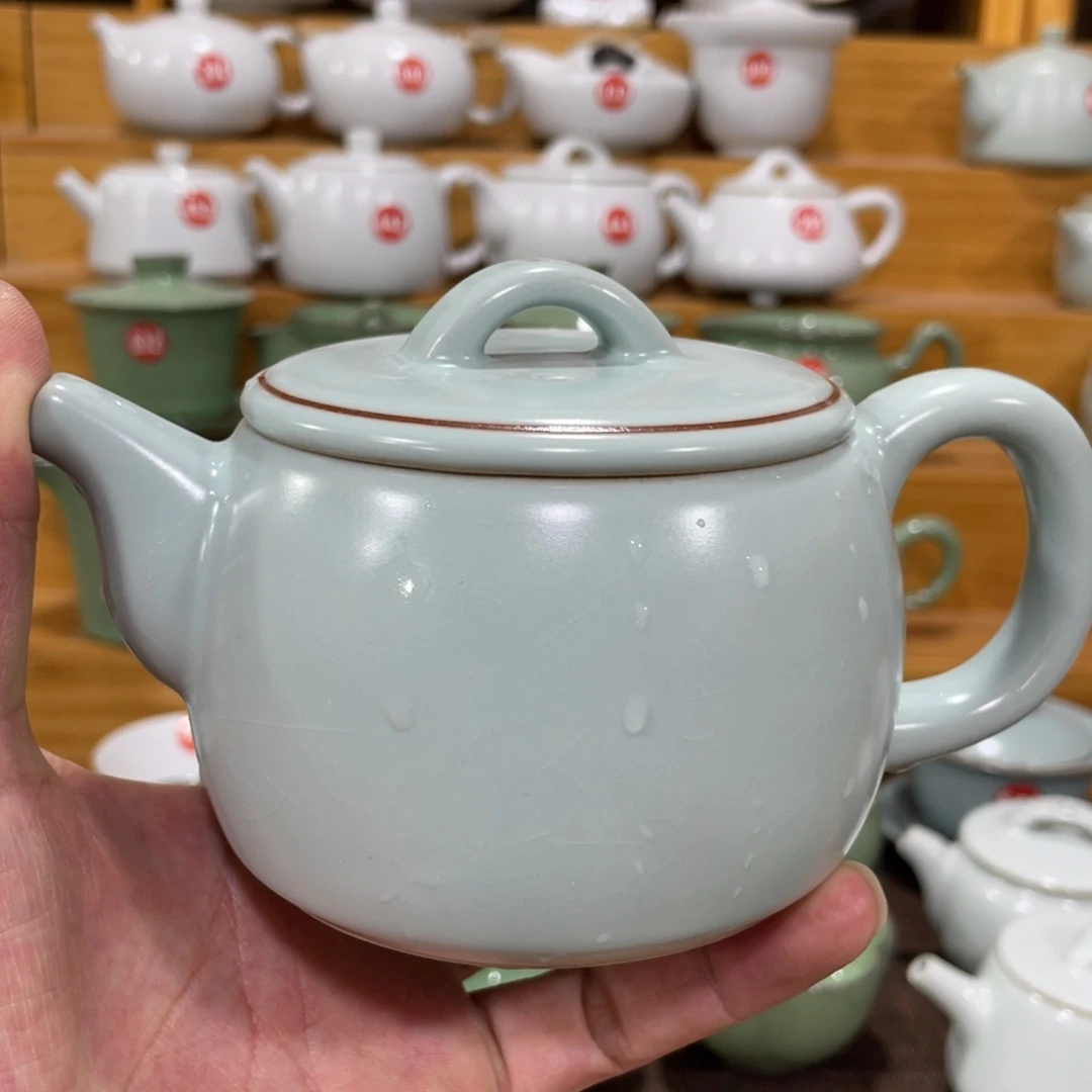 微瑕陶瓷茶壶茶杯家用