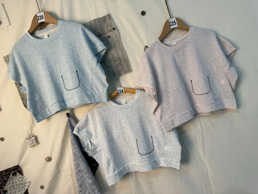 （366）森系韩版新款纯色系阔版T恤童装