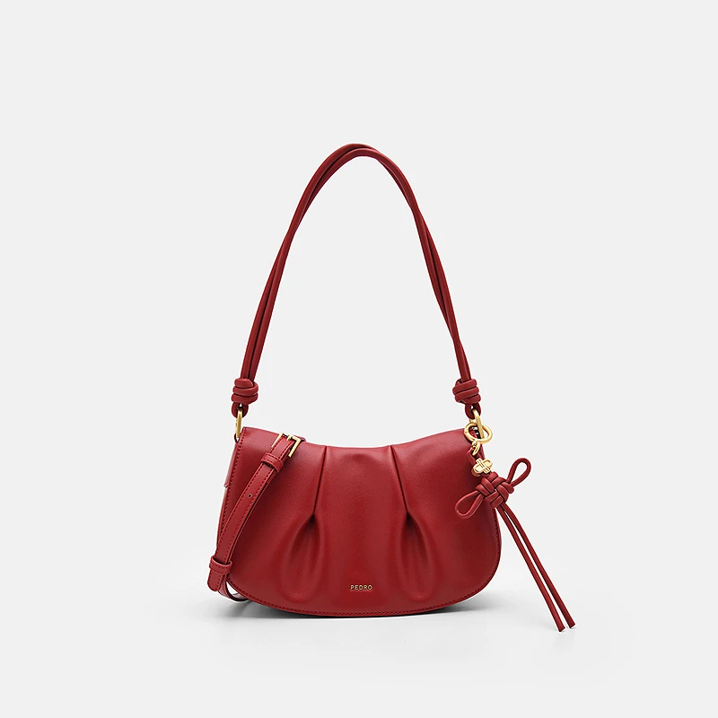 PEDRO女士新年限定蛇年新禧系列褶皱单肩包PW2-75210177