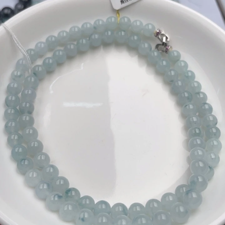 翡翠未镶嵌手链散珠多样性发自选82个